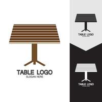 Table vector logo icon object background illustration