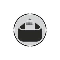 vector de símbolo de correo electrónico. icono de línea de correo