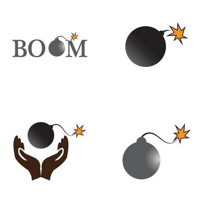 Boom Icon vector background