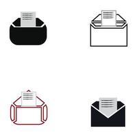 E-mail symbol vector. Mail line icon vector