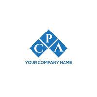 CPA creative initials letter logo concept. CPA letter design.CPA letter logo design on white background. CPA creative initials letter logo concept. CPA letter design. vector