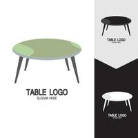 Table vector logo icon object background illustration