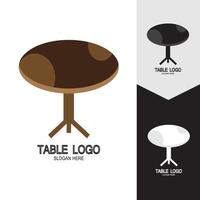 Table vector logo icon object background illustration