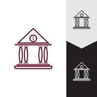 Business and finance icon bank vector illustration