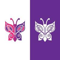 diseño de vector de icono de mariposa de belleza