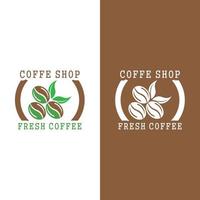 coffee bean icon vector template