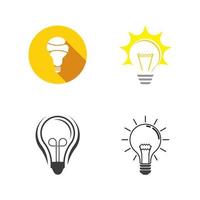 light bulb symbol icon illustration vector