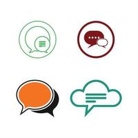 Speech bubble icon vector illustration