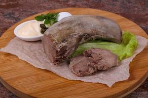 Gurmet pork tongue snack photo