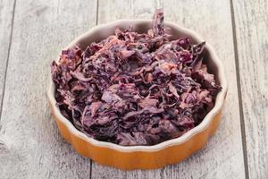 Cole slaw salad with cabbage photo