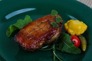 Roasted duck breast photo