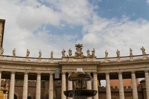 Buildings in Vatican, the Holy See within Rome, Italy. Part of Saint Peter's Basilica. photo