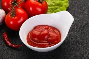 Tomato ketchup sauce photo