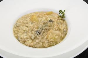 risotto con pera y gorgonzola foto