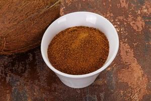 Coconut brown sugar in the bowl photo