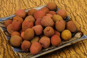 Tropical fruit lychee photo