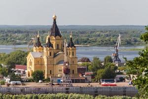 catedral de st. Alejandro Nevsky. nizhny novgorod, rusia foto