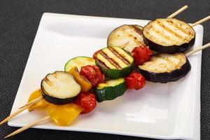 Vegan Vegetable skewer photo