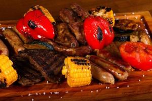 Grilled meat mix photo