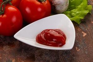 Tomato ketchup sauce photo