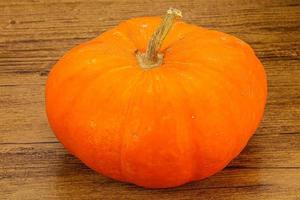 Ripe pumpkin ready for cooking photo