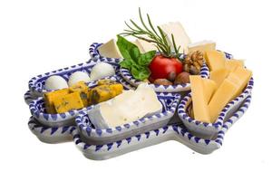 Variety cheese assortment photo