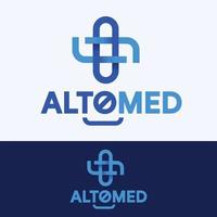 modern and creative medical logo concept vector