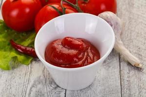 Tomato ketchup sauce photo