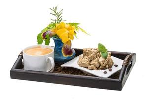 Coffee with Sunflower Halva photo