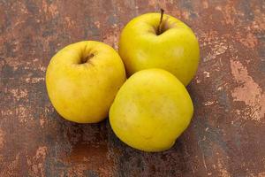 Yellow ripe apples photo