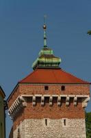 A gate to Krakow - the best preserved barbican in Europe, Poland photo