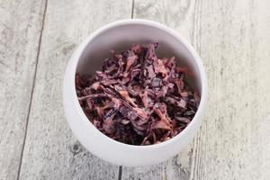 Cole slaw salad with cabbage photo