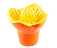 Orange plastic lemon squeezer photo