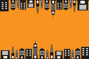 upside down city background, parallel world. vector