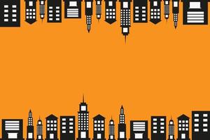 upside down city background, parallel world. vector