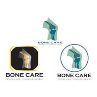 bone care healt logo symbol abstract design vector