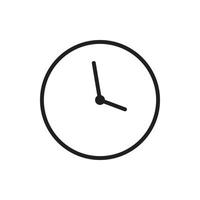 vector de reloj para presentación de icono de símbolo de sitio web