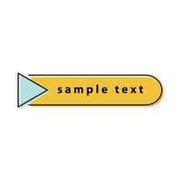 text box vector for website symbol icon presentation