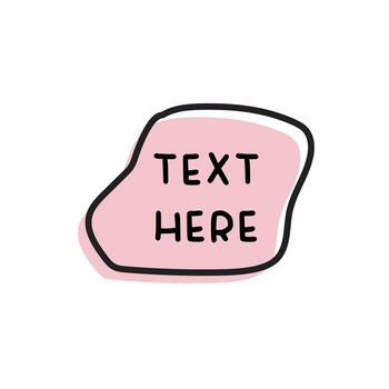 text box vector for website symbol icon presentation