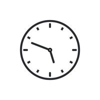 vector de reloj para presentación de icono de símbolo de sitio web