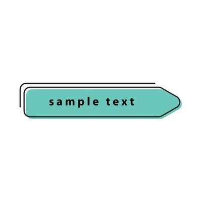 text box vector for website symbol icon presentation