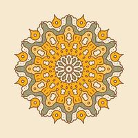 Green fields mandala background vector. Suitable for content on social media. Pattern mandala. vector