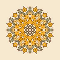 Green fields mandala background vector. Suitable for content on social media. Pattern mandala. vector