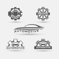 automotive and mechanic logo design collection vector