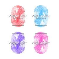 collection of watercolor backgrounds, with various colors, suitable for wedding covers, celebrations, invitations, etc vector