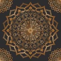 Elegant ornamental mandala background design with gold color. arabic vector mandala background. Circular pattern in the form of a mandala. Henna tatoo mandala. Mehndi style.