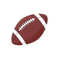 Ball for american football isolated. Sports equipment. Vector flat object illustration