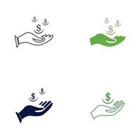 Save money vector icon background