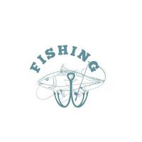 Set of vintage fishing emblems, labels, badges, logos. Layered, separate text, isolated on a white background vector