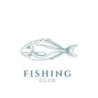 Fishing logo design template illustration . Sport fishing Logo vector